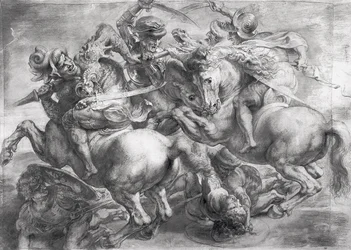 Die Schlacht von Anghiari nach Leonardo da Vinci